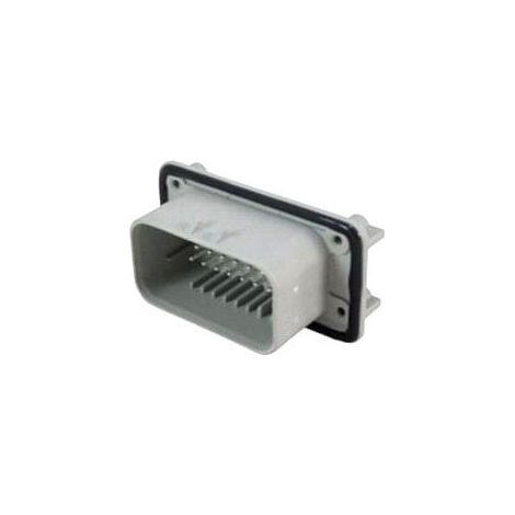 Connettore AmpSeal femmina 23 vie grigio da circuito stampato 90°