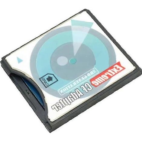 Adaptateur SD/SDHC/SDXC vers carte Compact Flash CF Type II haute vitesse avec Wi-Fi pour cartes SD de 16/32/64/128 Go (1/5)