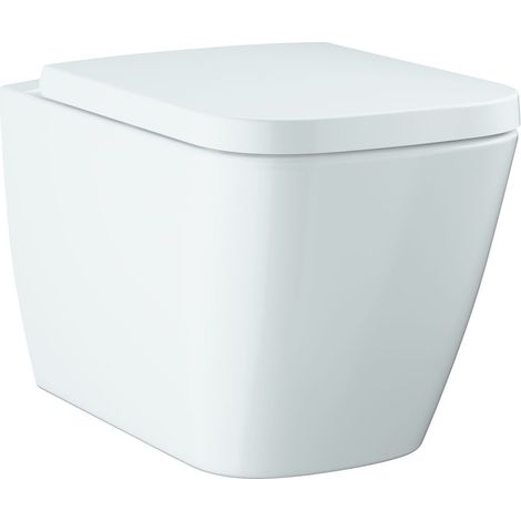 Grohe BauEdge Keramik Wand-Tiefspül-WC Set spülrandlos, 350x383x543mm, mit SoftClose, Alpinweiß, 106740SH00 (1/3)