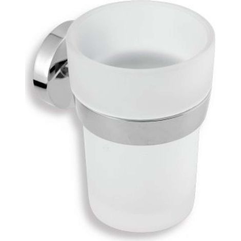 Novaservis Metalia 11 - Portacepillos de dientes, vidrio/cromo 0106,0 (1/2)