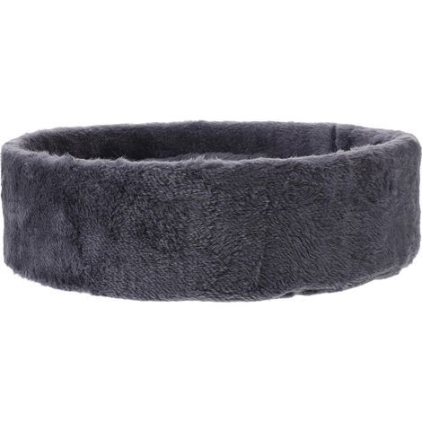 Katzenbaum-Hängematte, rundes Fleecekissen 30 cm, Dunkelgrau, für den Schlaf im Innenbereich (1/5)