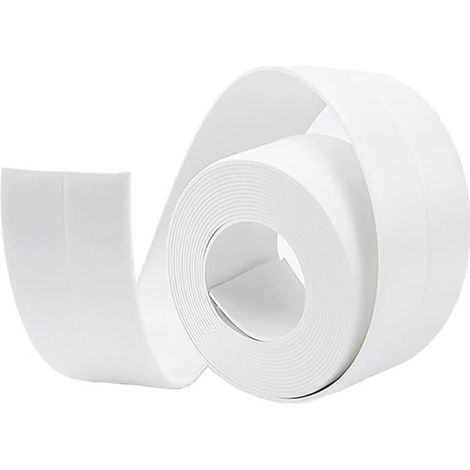 Badabdichtung, 3,2 m x 38 mm selbstklebender Dichtungsstreifen, selbstklebendes PVC-Dichtungsband für Badewanne und Badezimmer (1/4)
