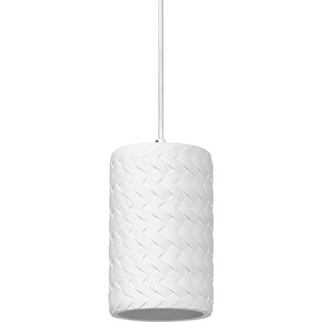 OSRAM Suspension en plâtre DECOR Plaster Tube pour un éclairage d’intérieur moderne, 140 mm, gris foncé, boîtier en métal et plâtre, choix flexible du corps lumineux grâce au culot E27 (1/5)