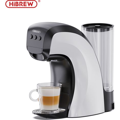 HiBREW H3B 2025 Espressomaschine – 3-in-1 kompatibel mit NS/DG-Kapseln und gemahlenem Kaffee, 19-Bar-Pumpe, 850-ml-Tank, kompakt und leistungsstark
