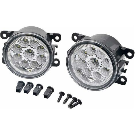 Lot de 2 feux de brouillard avant 9 LED pour F0rd Fistresta MK6 MK7 (1/5)