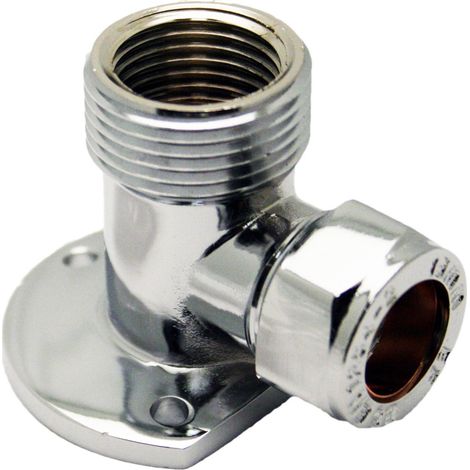 Chrome Thermostatic Wall Elbow Mount for Exposed Bar Mixer Showers