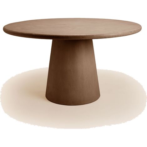 Table à manger en Enduit minéral à l'effet béton ELIZ (1/4)