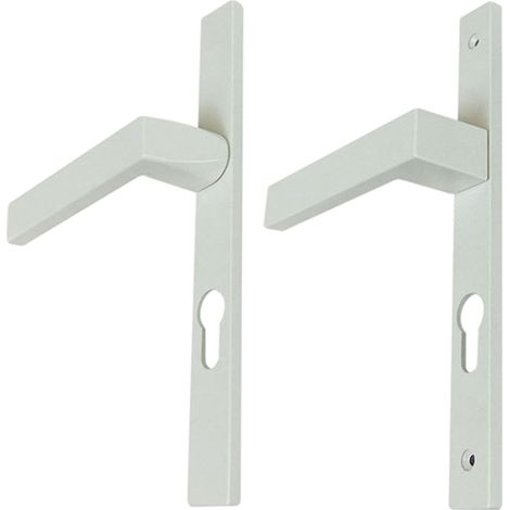 Garniture dublin sur plaque 26mm - Finition : Blanc RAL9003 MAT - Saillie : SN - - KINTECH