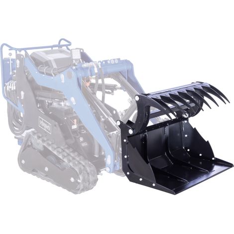 Scheppach Grappin agricole multifonction compatible chargeur compact MKL730 - largeur de travail 770 mm - contenance 80L / 0,08 m³