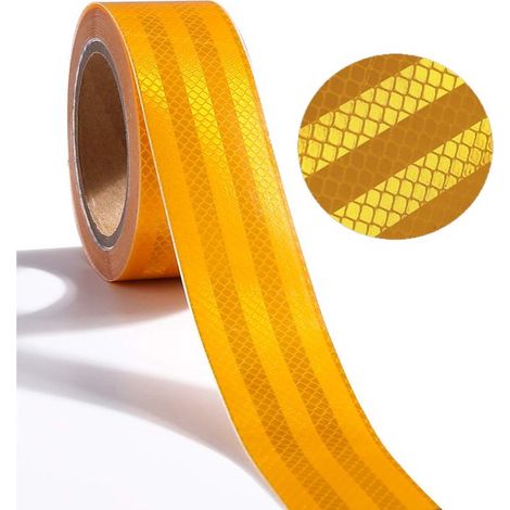 Reflektierendes Klebeband 1 Stück reflektierende Aufkleber reflektierendes Klebeband 10 m × 5 cm reflektierendes Klebeband wasserdichtes, selbstk (1/5)