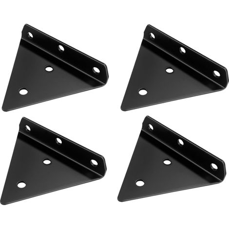 4 Supports Étagère Triangle Invisible avec Vis (1/5)