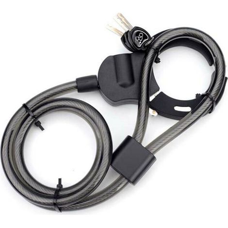 Diebstahlsichere Handschellen – Ideal für Fahrräder, Roller und Kinderwagen, Unisex Erwachsene, Schwarz, 9 Glieder (1/5)