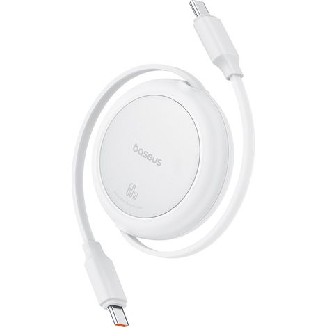Cable retráctil USB-C Free2Pull de 60 W y 1 m - Blanco (1/5)