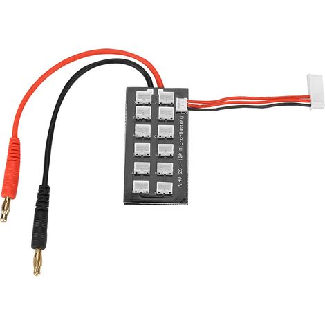 Carte de charge parallèle pour batterie LiPo 7,4 V 2S avec connecteur JST pH (1/5)