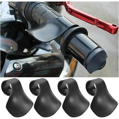 4Pcs Repose-Poignet D'accélérateur de Moto, Support D'aide à La Croisière, Cruise Control D'accélérateur Guidon Grip, Poignée D'assistance pour Moto, Support de Pouce pour Régulateur de Vitesse