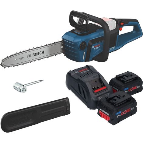 Bosch GKE 18V-40 Professional Akku Kettensäge 18 V 40 cm Brushless + 2x ProCORE Akku 8,0 Ah + Ladegerät
