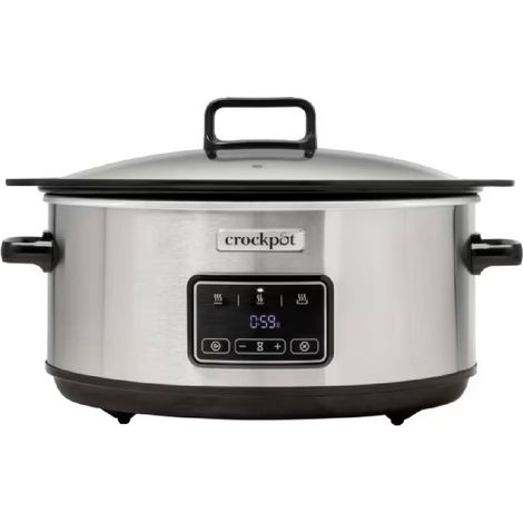 Olla de cocci贸n lenta Crock-Pot CSC112X de 6,5 l (plateada) (1/5)
