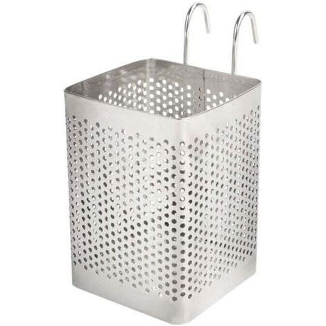 Pair Ensoleille – Égouttoir à couverts mural en acier inoxydable 304 – Dimensions 7 x 7 x 10 cm – Conception creuse pour ventilation et drainage (1/5)