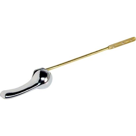 Spülgriff für Toilette – 8 Zoll – Frontmontage – Verchromtes Aluminium – 1-teilig (1/5)