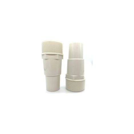 Adaptateur de tuyau de pompe de filtre de piscine 1 1/4"-1 1/2" filetage 1.5" connecteur de raccord PVC 417-6060 (lot de 2)  - Crezuo