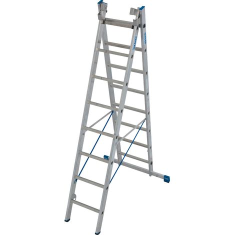 Krause Aluminium-Mehrzweckleiter STABILO mit Treppenfunktion 6,05 m Viel-/ Mehrzweckleiter (1/3)