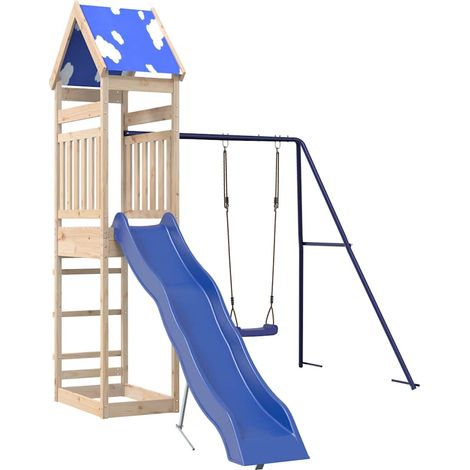 Outdoor Playset Solid Wood Pine vidaXL (1/5)