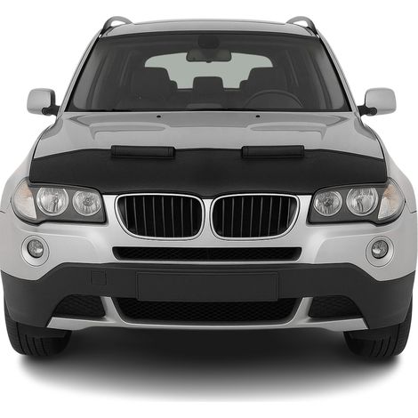 Protège capot Masque Compatible avec BMW X3 E83 2003-2010 vinyle Noir (1/5)