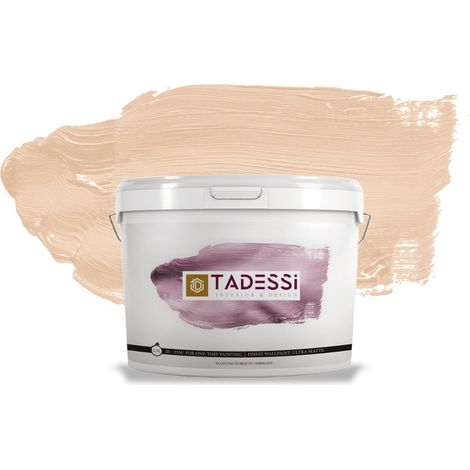 TADESSI Color Vista Wandfarbe Pastell Beige - Biskuitbeige - Matte Dispersionsfarbe - Innenfarbe für Wand und Decke (1/5)