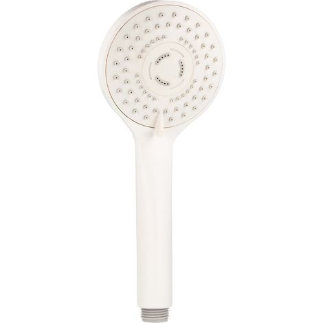 tecuro Handbrause ew-100 mit 5-Funktionen - Ø 100 mm mit Antikalkdüsen - weiß-matt (1/5)