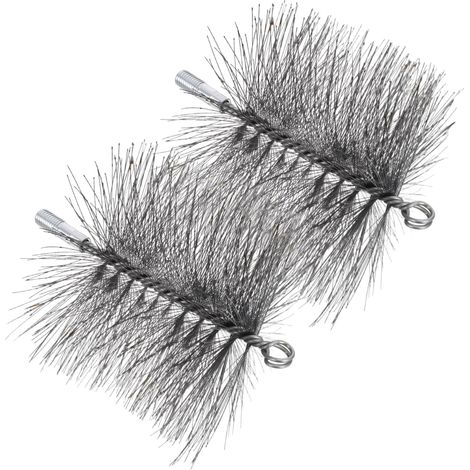 Brosse de nettoyage cheminée avec système démontage rapide, 2 pièces (1/5)