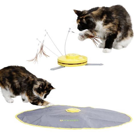 Kerbl, Piuma Giocattolo per Gatti 2 in 1, 70 x 53 x 5 cm (1/5)