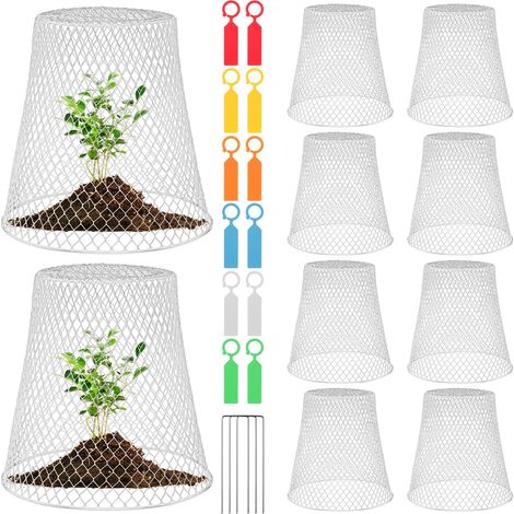 Lot de 10 Cloche de Jardin en Métal, Cloche de Jardin en Fil de Fer, Cloche de Plante en Fil de Jardin en Métal (1/4)