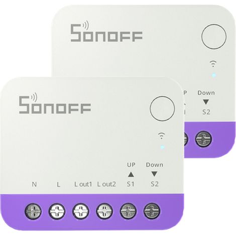 SONOFF MINI-RBS WiFi 2 piezas Blanco - Interruptor inteligente para persianas (1/5)