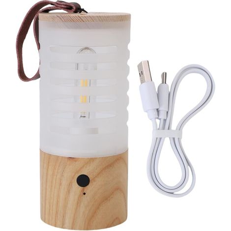 Lanterne de camping LED portable sans fil rechargeable avec lumière chaude 2700K, fonctionne sur piles, intensité lumineuse réglable en continu, idéale pour la randonnée, la maison et les voyages (1/5)