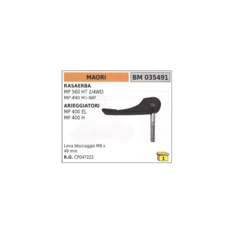 Leva bloccaggio M8 x 49 mm MAORI rasaerba MP560HT 2/4WD arieggiatore MP400EL