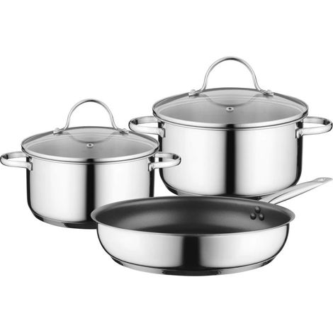 Siemens HZ9SE030 set di pentole 3 pezzi RVS