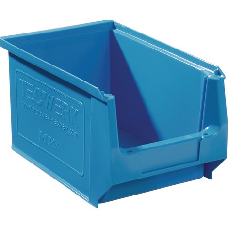 Caja  apilable  L230/200xAn150xAl130mm  PE  azul  TECWERK (1/4)