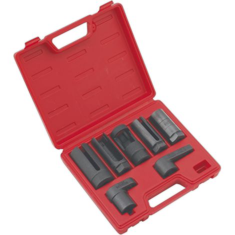 Sealey Oxygen Sensor Socket Set 3/8"" & 1/2""Sq Drive 7pc SX032