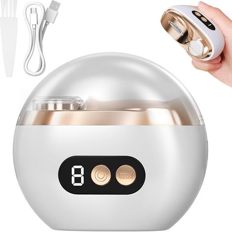 Coupe-Ongles électrique,2026 Nouveau Coupe-Ongles Automatique,3 en 1 Electrique Portable,3 Vitesses,avec Lumière LED,pour Enfants,Adultes et Personnes âgées