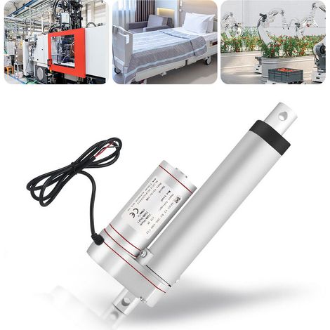 Actionneur Linéaire - 1500 N - 12 V - Vitesse 5,7 mm/s - Course 50 mm - Étanchéité IP54 - Pour Usage Extérieur - 1 Pièce (1/5)