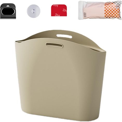 Poubelle de voiture - Organisateur de rangement pour siège arrière en silicone économiseur d'espace Imperméable pour déchets pour voiture, camping-car, parapluie et snacks (1/5)