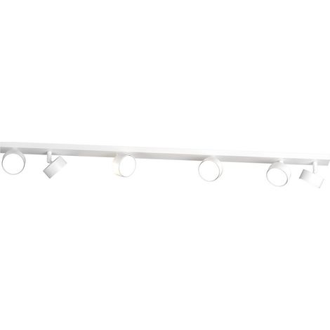 Binario top light edra 1210 6 bi gx53 led lampada soffitto parete moderna faretti orientabili