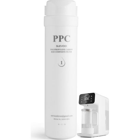 Slevoo PPC Filtre de rechange, cartouche de rechange pour filtre à eau à osmose inverse C2-M25, durée de vie de 12 mois (1/4)