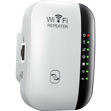 Amplificateur de signal WiFi, extension de signal sans fil à 7 lumières pour la couverture domestique, compatible avec les routeurs (1/5)
