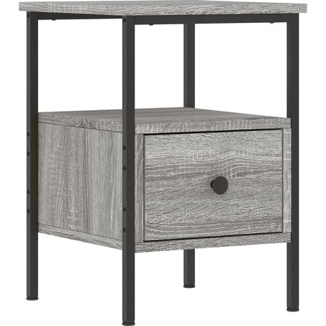 Maison Exclusive - Nachttisch Grau Sonoma-Eiche 34x36x50 cm Holzw