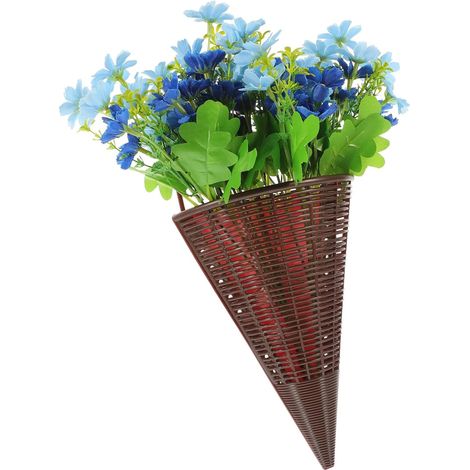 Panier suspendu de fleurs artificielles pour l'extérieur, aspect réaliste, décoration (1/5)