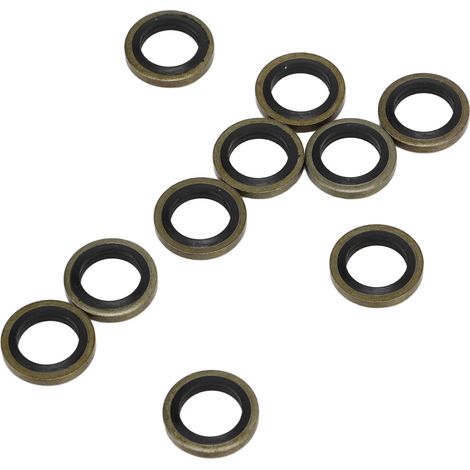 Rondelles d'étanchéité de carburant pour boulon banjo 20 x 10 mm 4934278 joints de système de carburant diesel en caoutchouc, adaptés à Cummins. (1/5)
