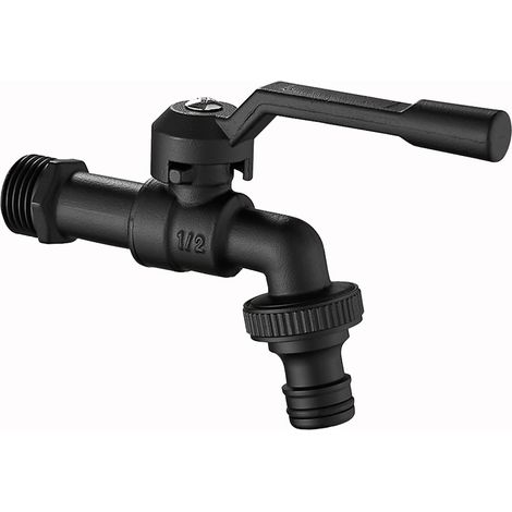 Robinet d'extérieur — de jardin/cour de style américain, en laiton massif haut de gamme, « luxe discret » (eau froide uniquement) (1/5)