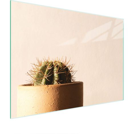 TAGLIERE IN VETRO 30x22 CACTUS (1/5)