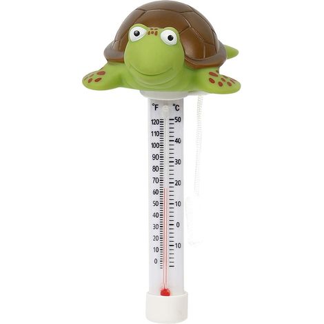 Thermometre Flottant Pour Piscine - Plage - Etang - Spa - Jacuzzi - Plage A Bebe - 20 a 120 °F (-10 a 50 °C) - Avec Corde D'Attache - 1 Unite (1/5)